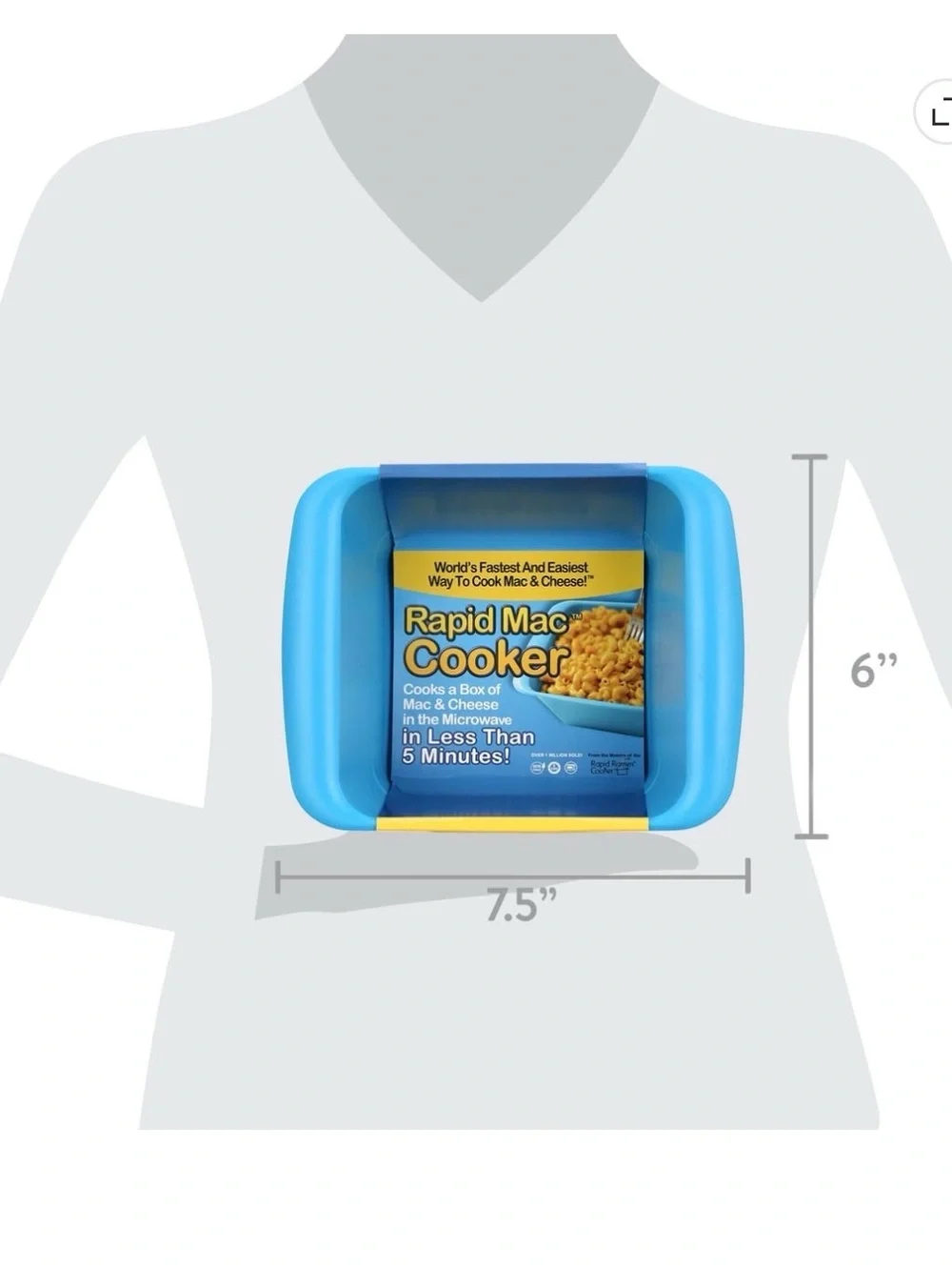 Rapid Mac Cooker Microwave Mac & Cheese Cooker - Blue